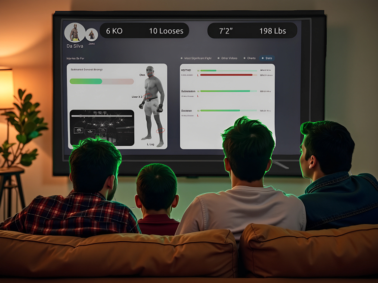 Mockup image for smart tv statistics app